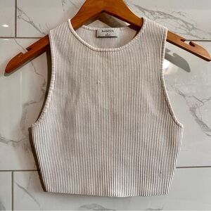 Aritzia Babaton Ribbed Cropped Tank